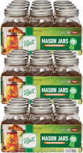 Ball Regular Mouth Glass Mason Jars Pint 16 Ounce Pack of 36