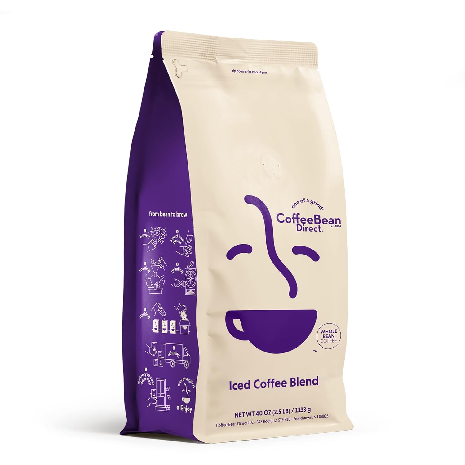 Iced Coffee Blend Whole Bean Coffee for Refreshing Brews