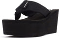 Womens EVA Flip Flop Wedge Sandals - Comfortable Platform