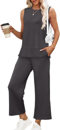 Women's 2 Piece Summer Tracksuit S-3XL - Loose Wide Leg Loungewear