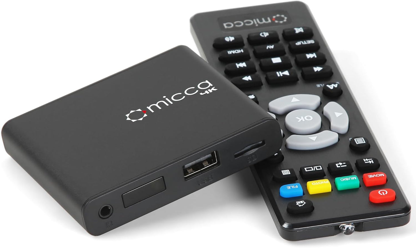 Micca 4K Ultra-HD Digital Media Player for USB and MicroSD