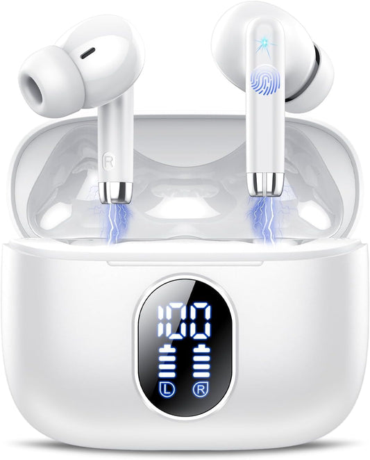 Wireless Earbuds with Bluetooth 5.4 and Noise Cancelling Features
