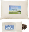 LOFE Organic Buckwheat Pillow - Adjustable 20in x 26in Cervical