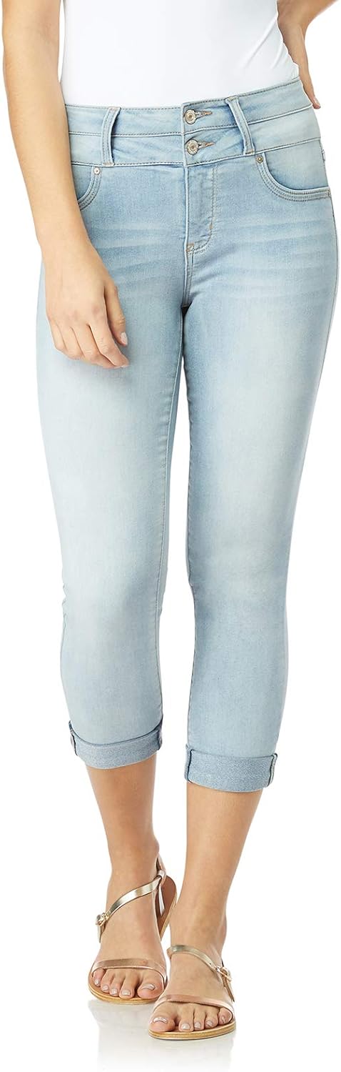 WallFlower Women's Sassy Crop High-Rise Jeans for Ultimate Comfort