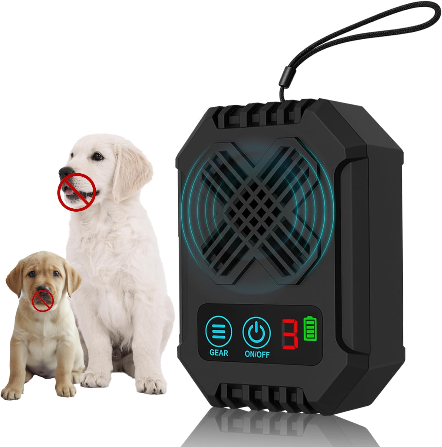 Ultrasonic Anti Barking Device for Dogs - Adjustable Modes & Range