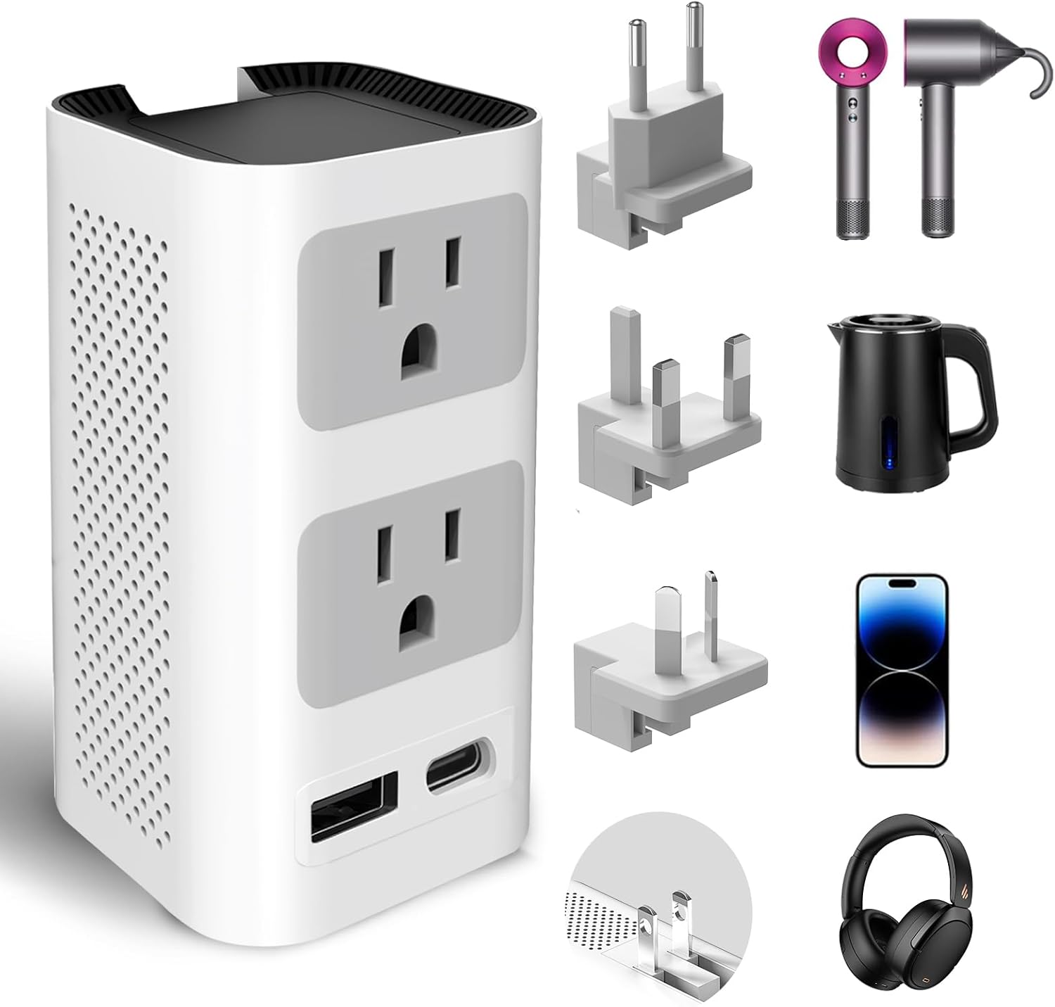 Mapambo 2000W Voltage Converter for International Travel Needs