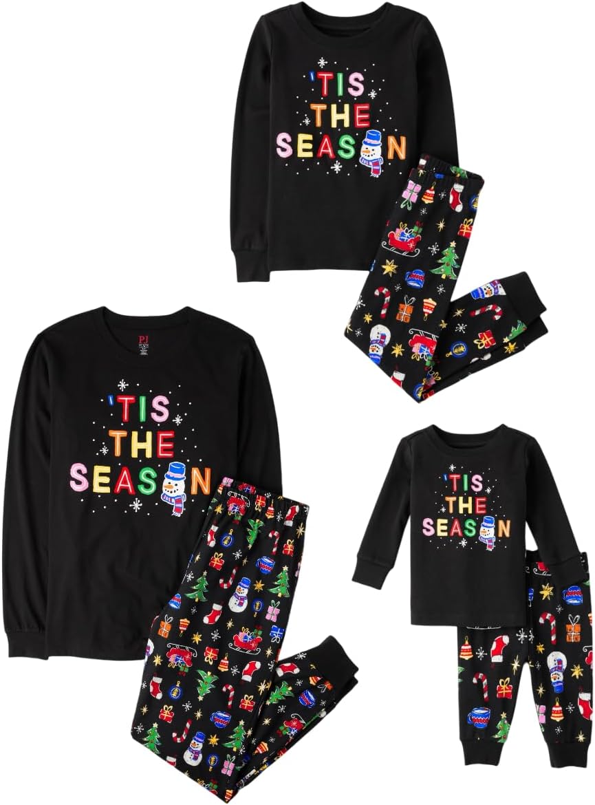 Family Matching Christmas Pajama Sets for Kids and Adults