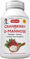 Cranberry with D-Mannose 360 Capsules - Urinary & Kidney Support