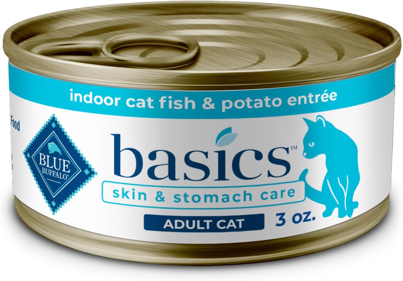 Blue Buffalo Basics Grain-Free Wet Cat Food for Skin Care
