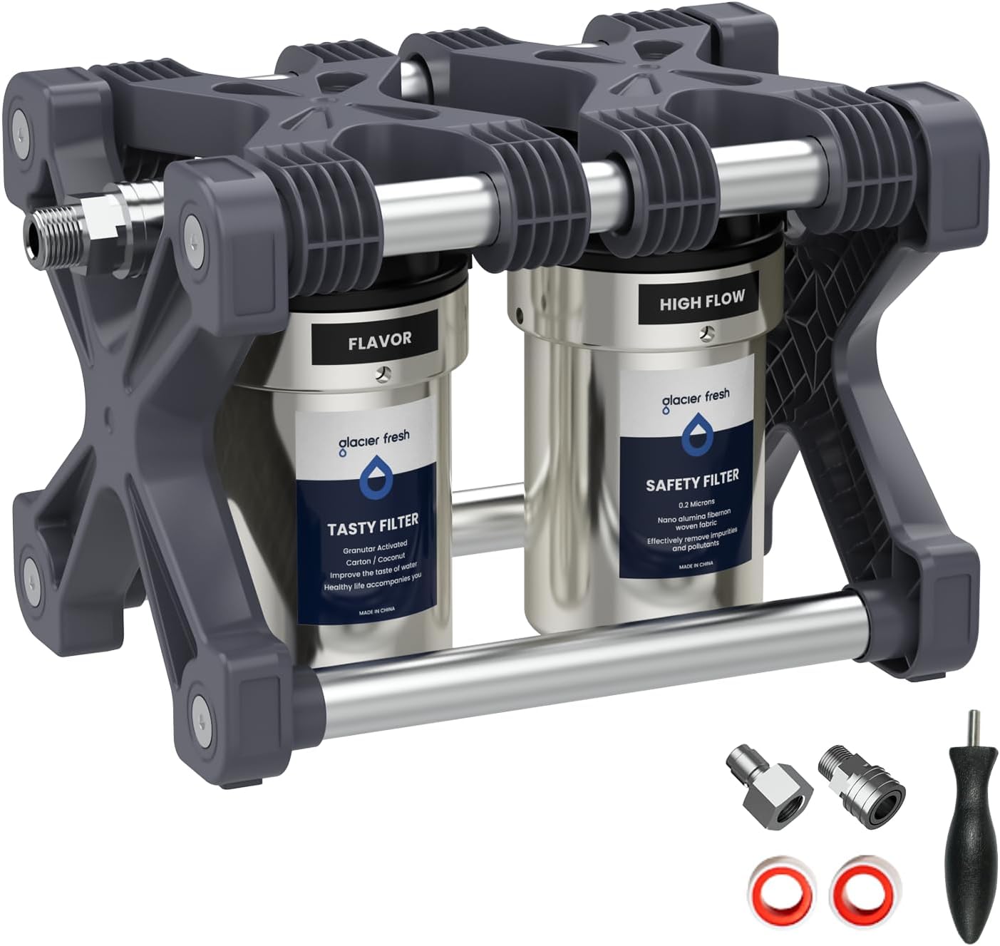 GLACIER FRESH Replacement RV Water Filtration System for Campers