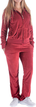 Velvet Tracksuit for Women 2 Piece Set - Soft Velour Lounge