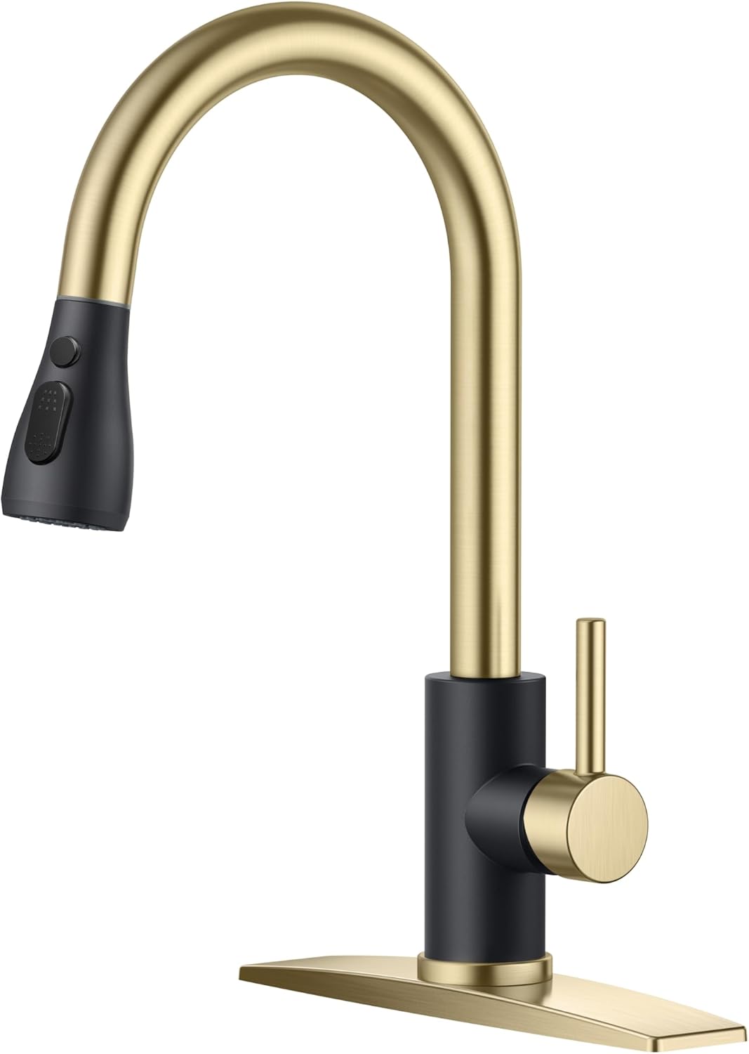 FORIOUS Kitchen Faucet with Pull Down Sprayer for Modern Homes