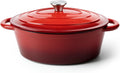 Oval Dutch Oven for Bread Baking 4.5 Quart - Oven Safe up to 500F