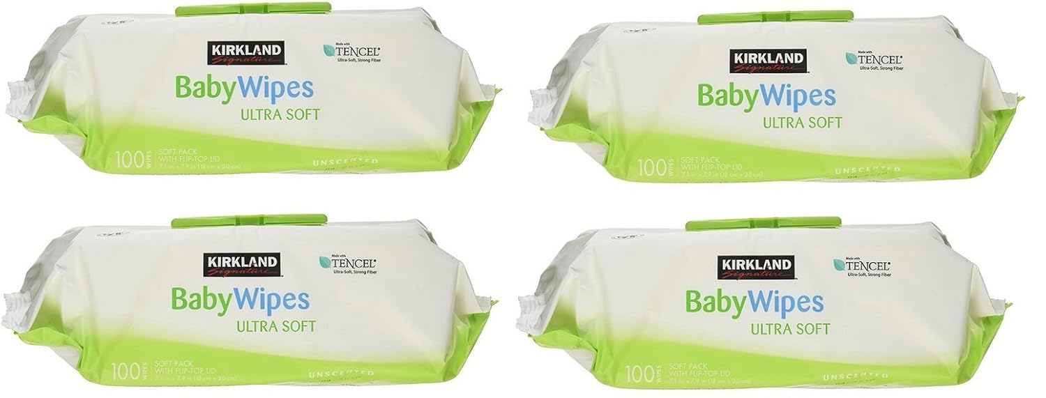 KIRKLAND Baby Wipes: Gentle 4-Pack Bundle!