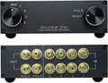 ST42 4-Way RCA Audio Switch Source Signal Input Switcher - Compact