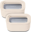 Caraway 2pc Glass Food Storage Set - Non-Toxic & Compact Design