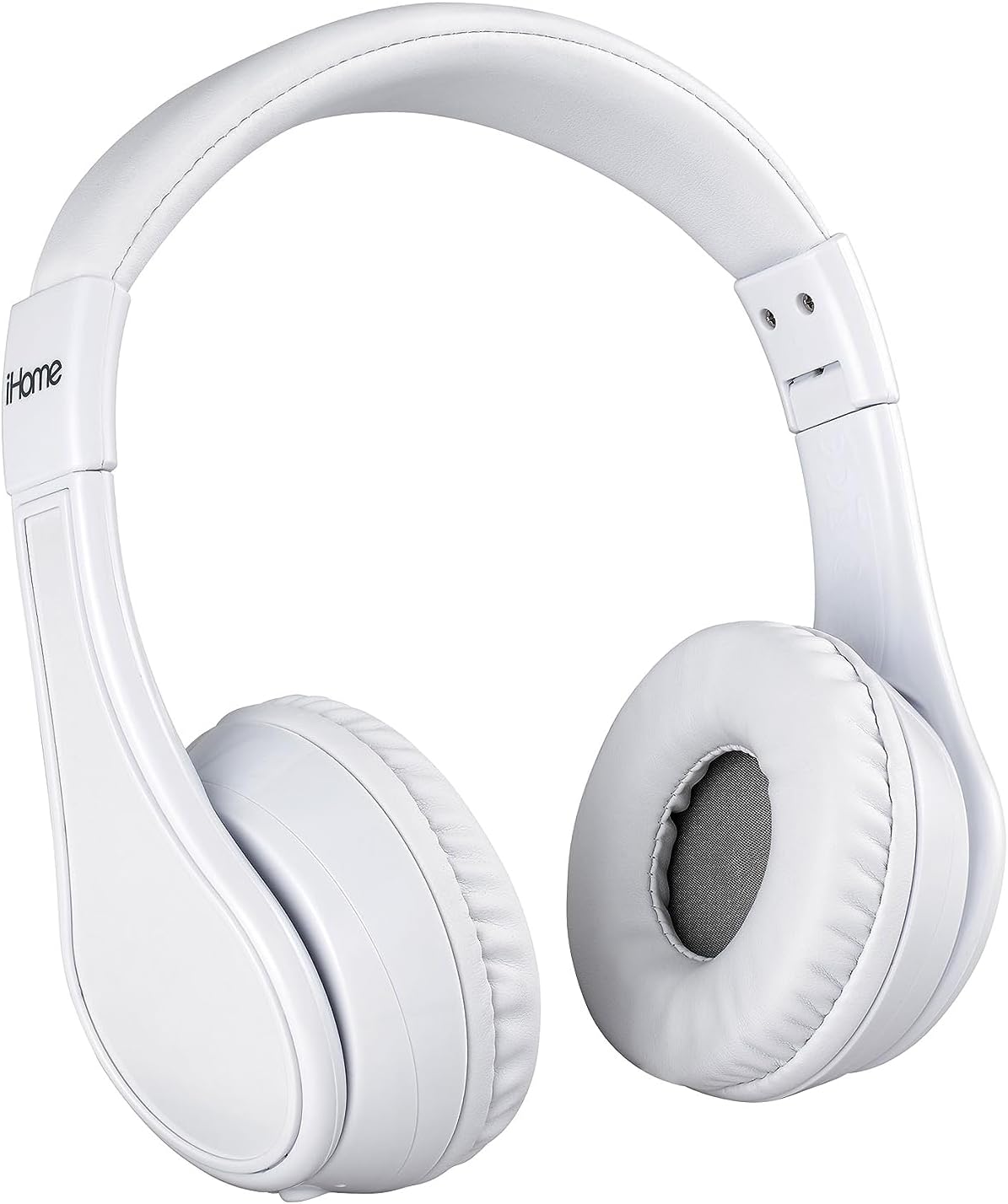 eKids Wireless Headphones for Kids - Microphone & Aux Cord - White