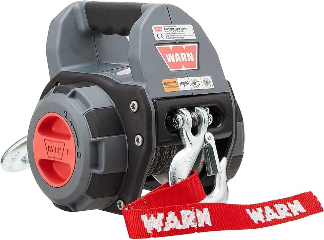 WARN Handheld Portable Drill Winch with 750 lb Capacity