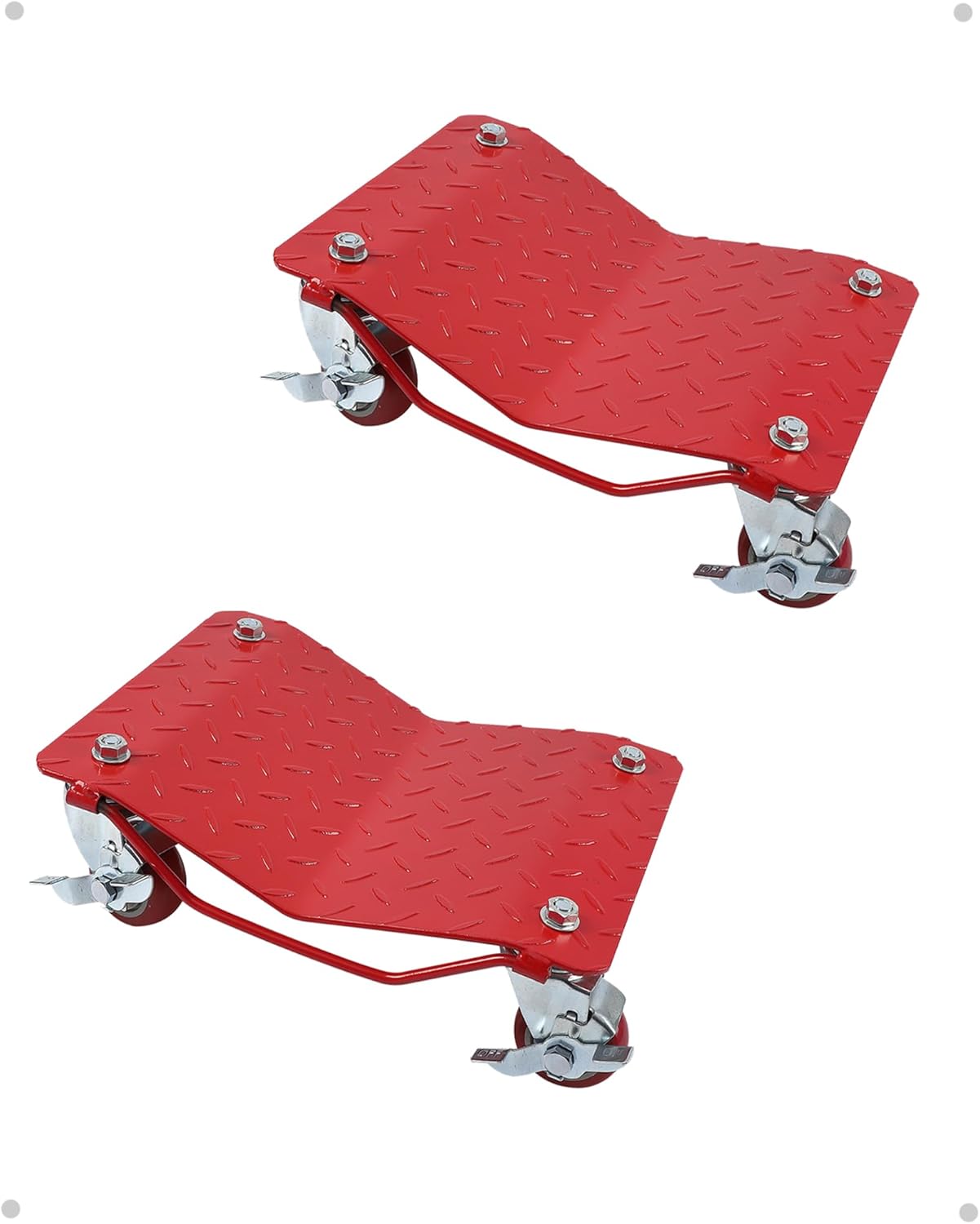 Car Dolly Set of 2 with 3000LBS Capacity for Easy Vehicle Movement