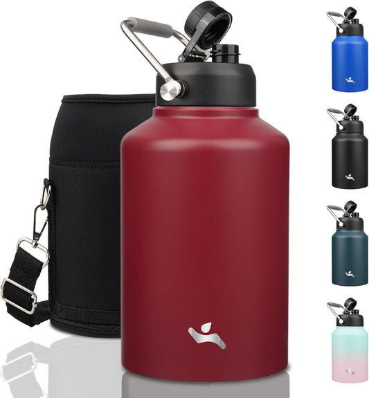 1 Gallon Jug with Handle - Insulated Water Bottle for Hydration