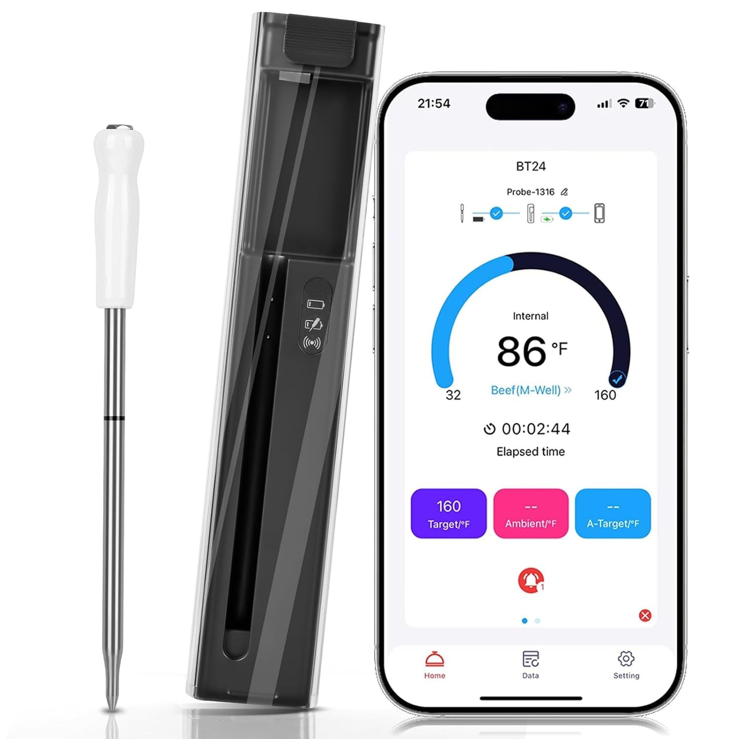 500FT Bluetooth Meat Thermometer - Ultimate Cooking Companion!
