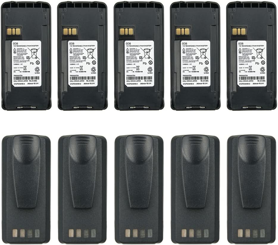 10 Pcs PMNN4476A Rechargeable Battery for Motorola Walkie Talkies