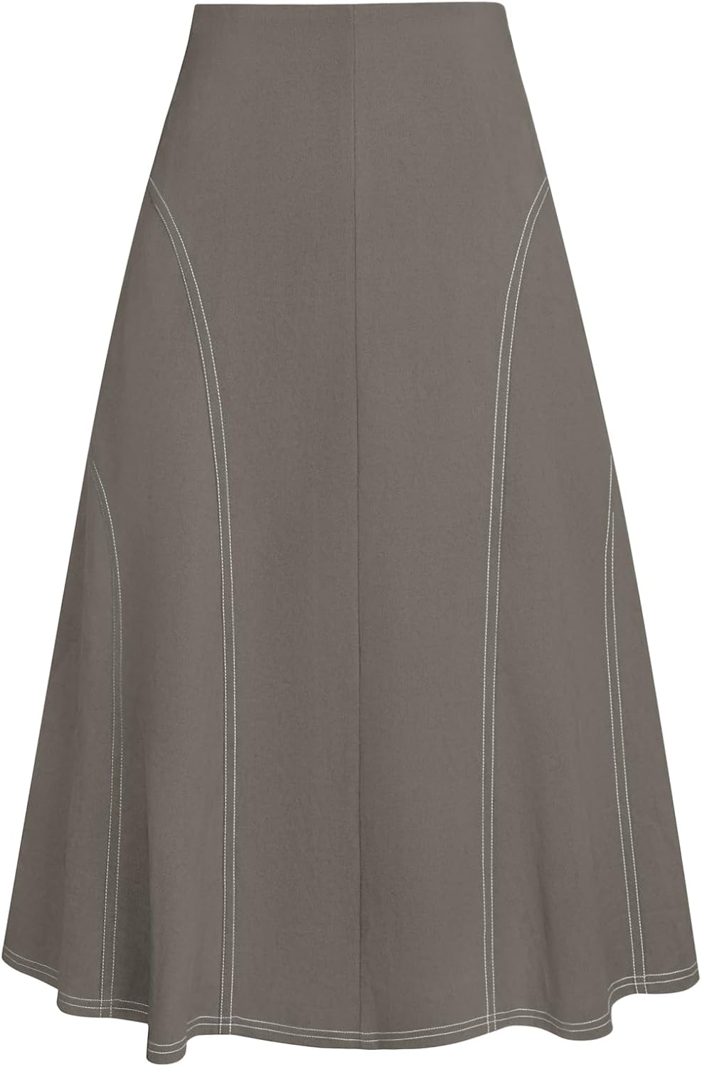 Kate Kasin Women's Suede Midi Skirt for Fall and Winter Style