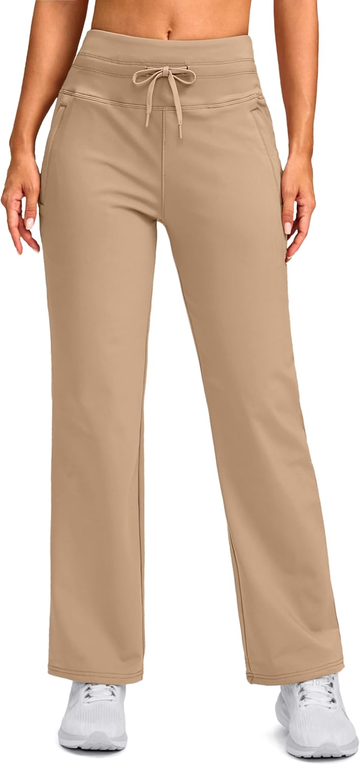 SANTINY Women's Fleece Lined Pants for Winter Activities