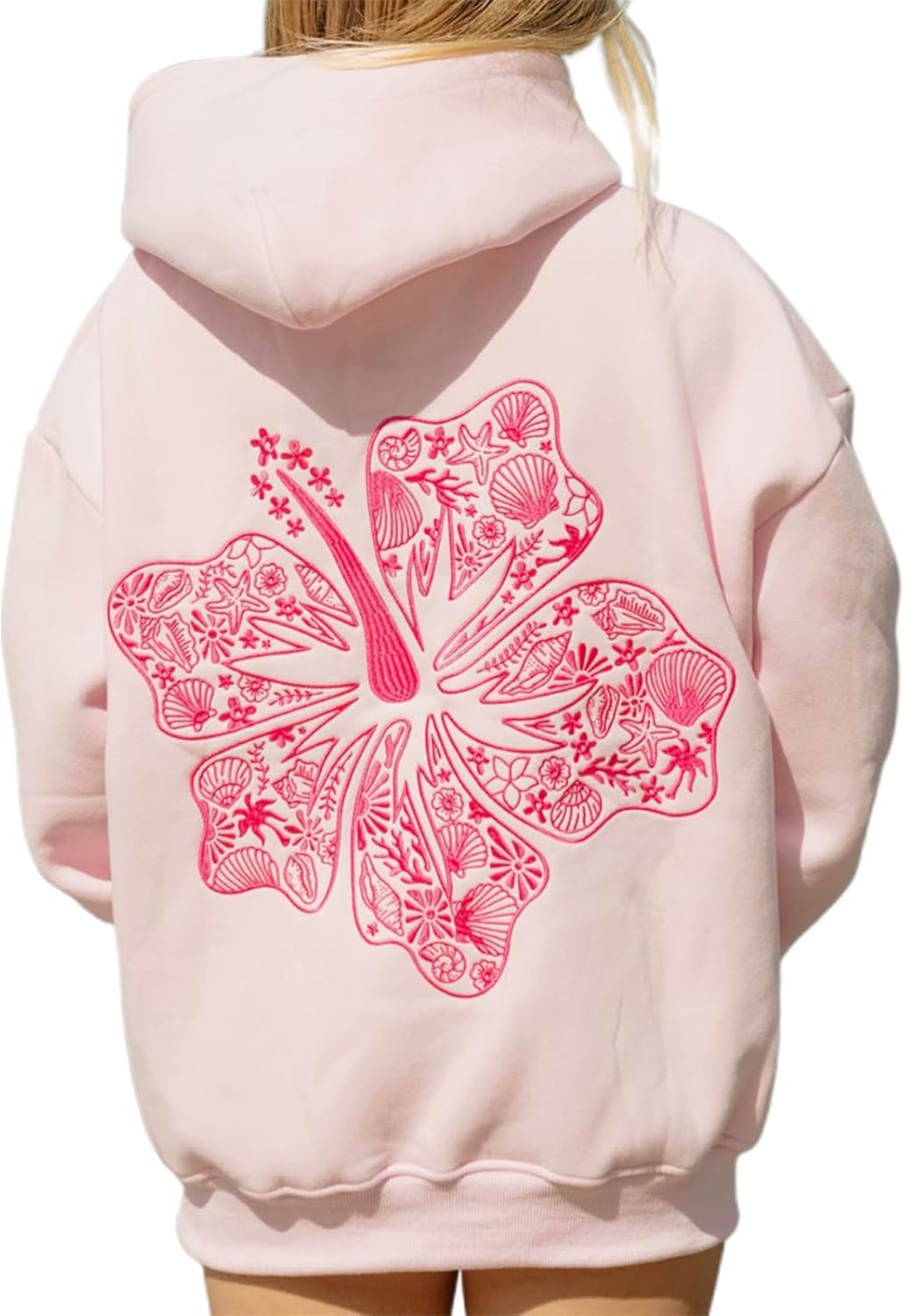 Palm Aesthetic Y2K Zip Hoodie - Chic Oversized Style