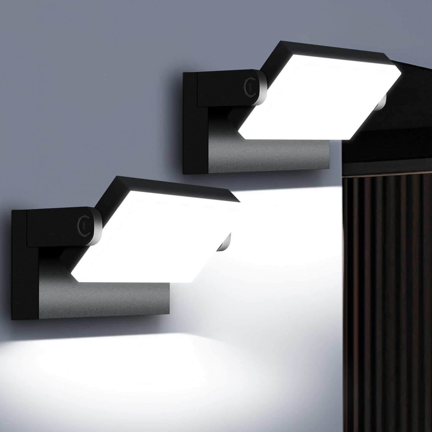 40W Outdoor Wall Light with 360 Rotatable Design for Brightness