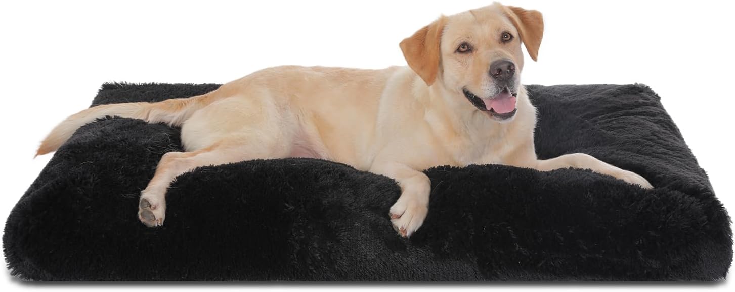 Plush Waterproof Dog Bed with Removable Cover for Comfort