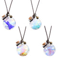 Car Perfume Hanging Bottle 4 Pack 10ml with Dried Flowers - Stylish
