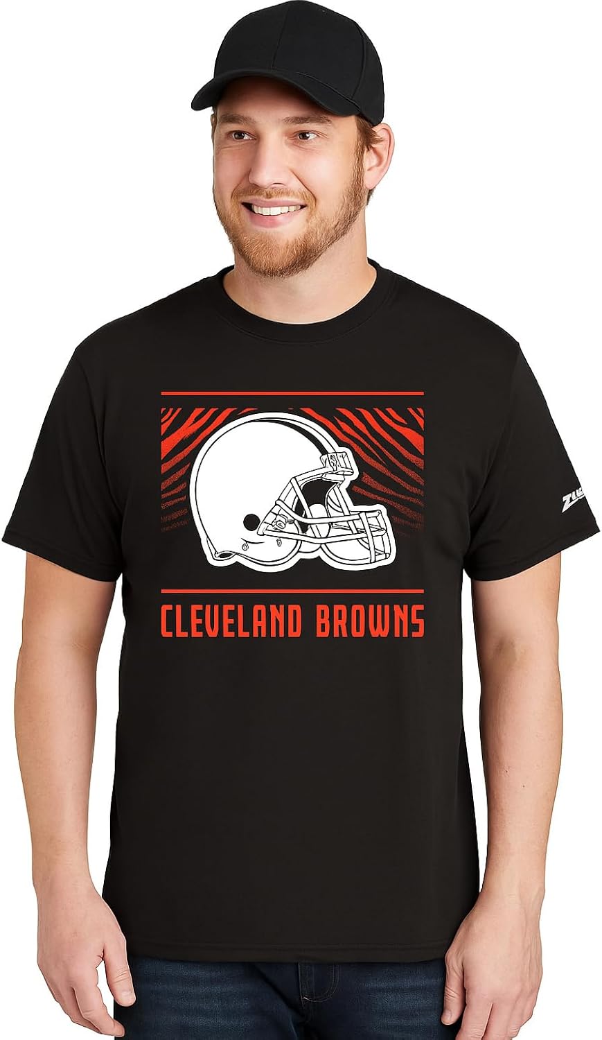 Zubaz NFL Men's Short Sleeve Team Graphic T-Shirt for Fans
