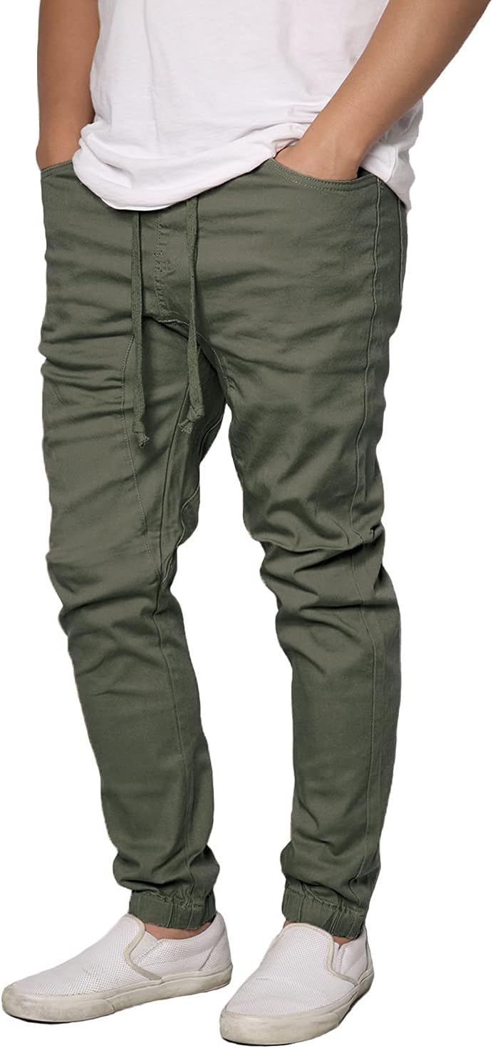 URBANJ Men's Stretch Twill Drop Crotch Jogger Pants Review