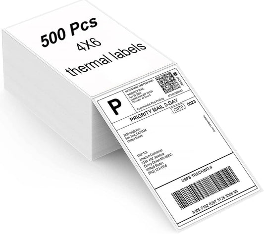 500 MBLABEL Thermal Shipping 4x6 Labels