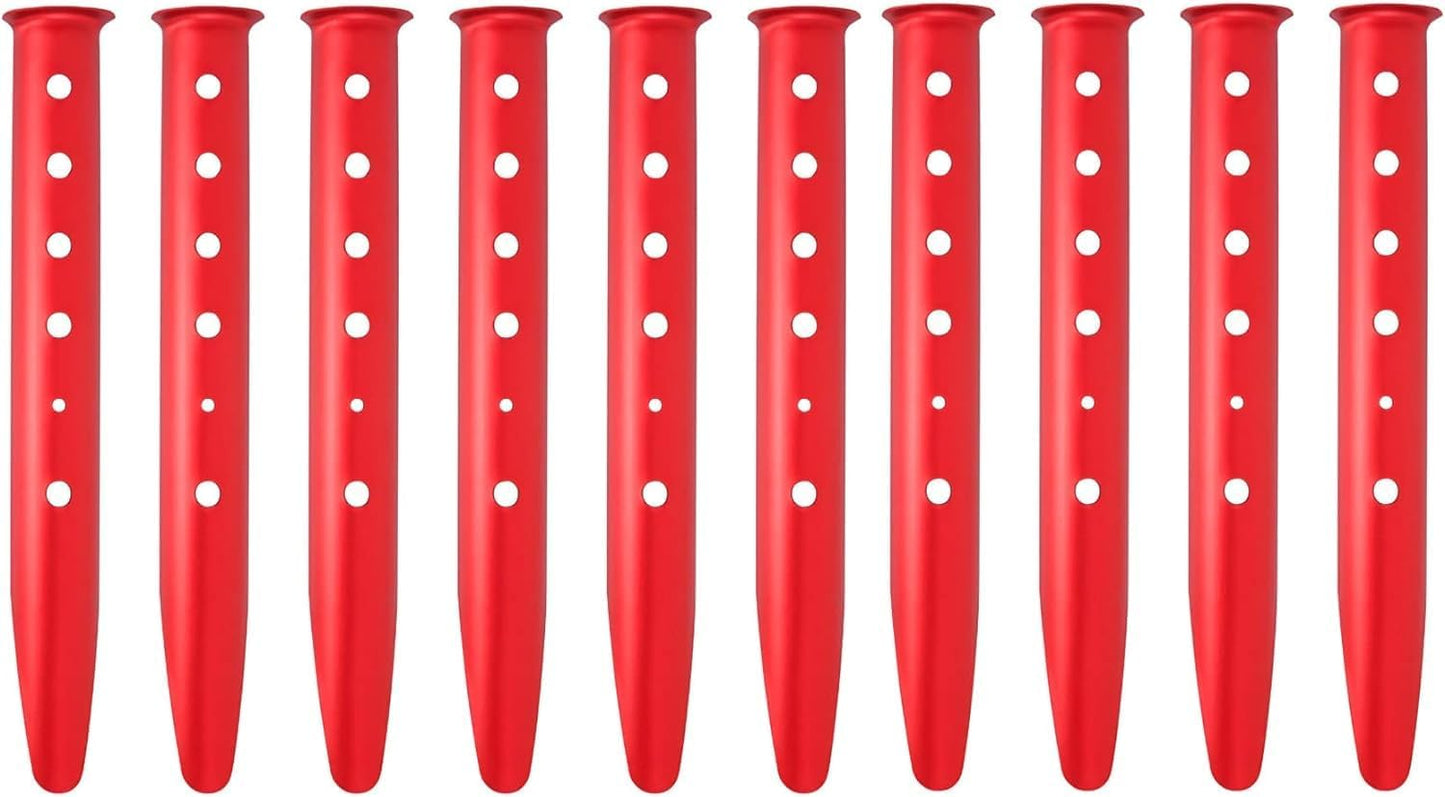 10PCS Lightweight U-Shaped Tent Stakes for Snow & Sand - TAKELABLAZE