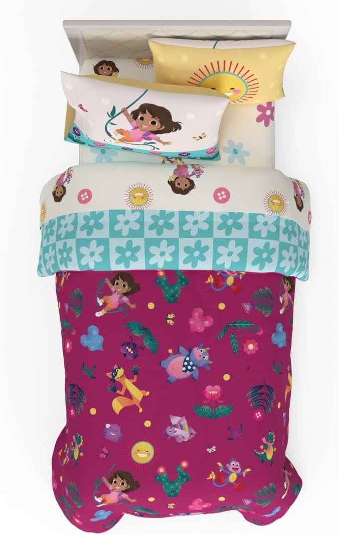 Dora the Explorer Kids Bedding Set Super Soft & Cozy Comforter