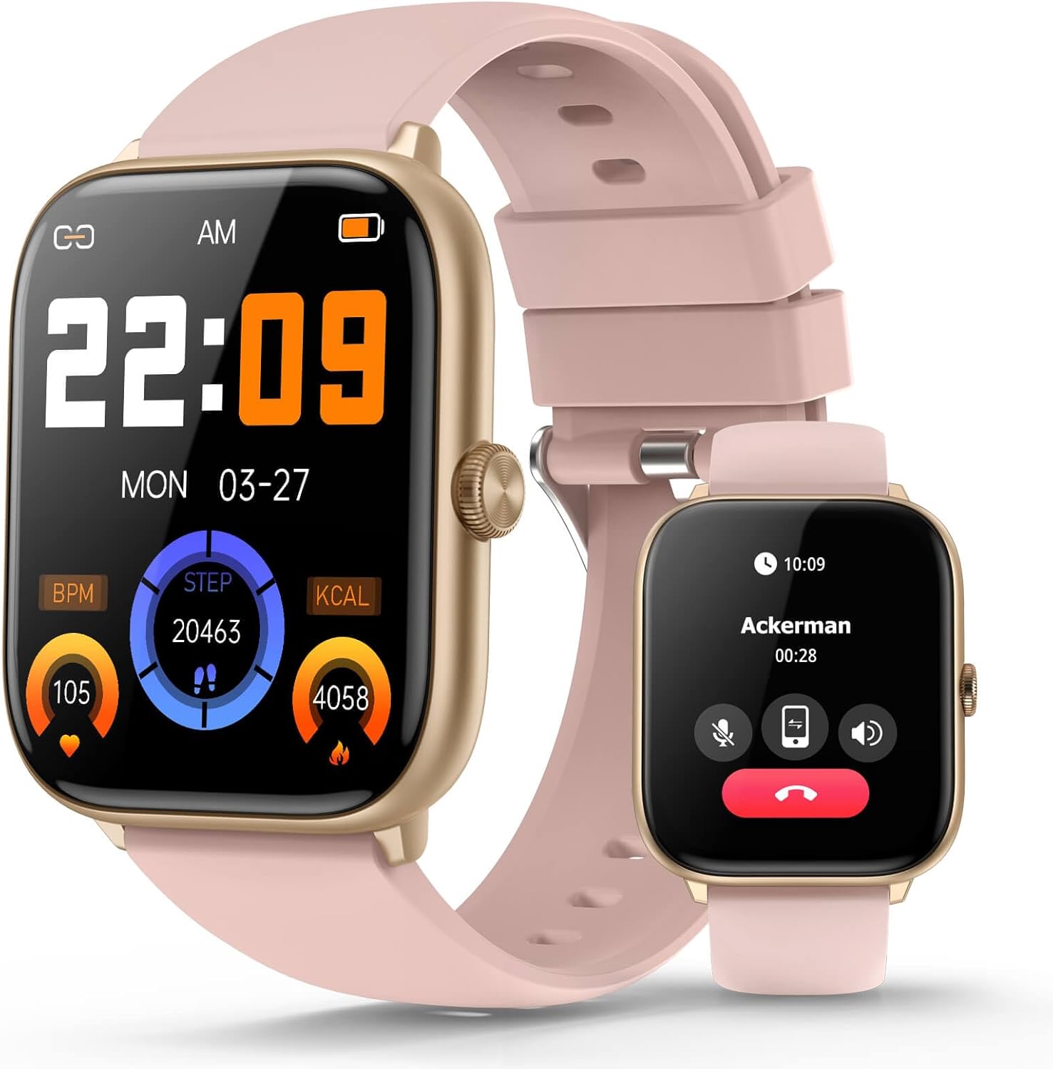 Advanced Women's Smart Watch: Bluetooth Call, Sports Modes, Fitness Tracker & More