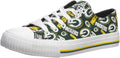 NFL Team Logo Ladies Fashion Repeat Print Low Top Canvas Sneakers