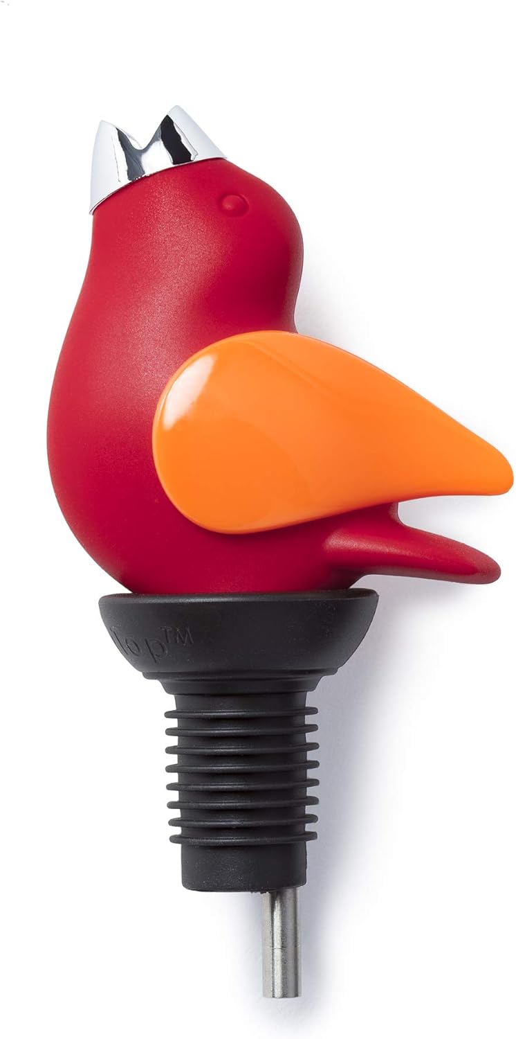 Wine Pourer with Hidden Whistle for Drip Free Pouring