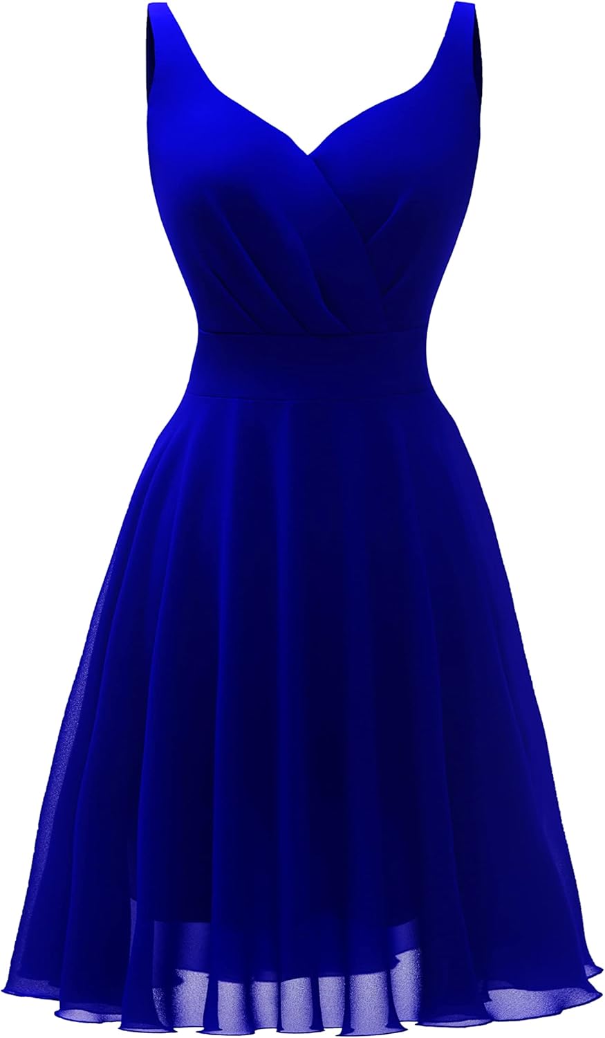 Dressever Summer Cocktail Dress V-Neck Adjustable Spaghetti Strap