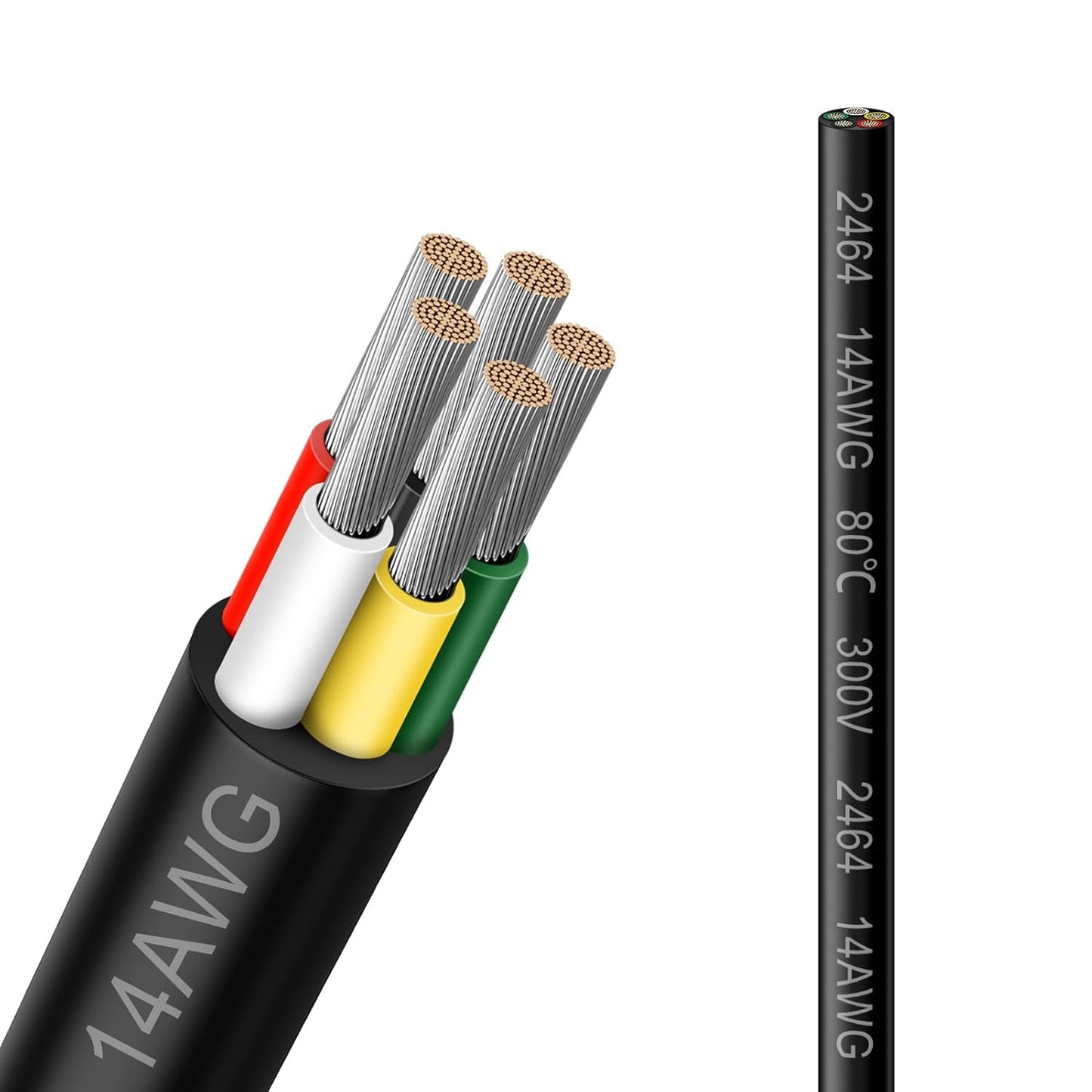 14 Gauge 5 Conductor Electrical Wire for Versatile Applications