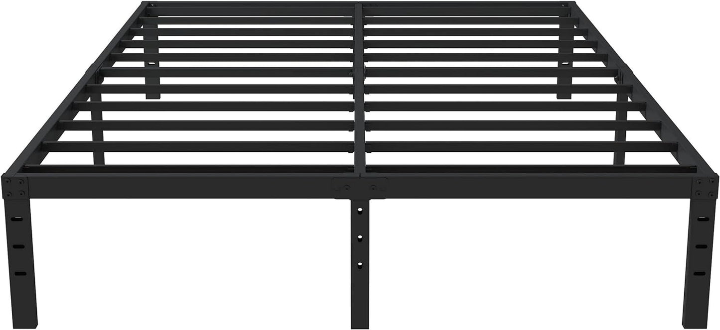 Queen Bed Frame No Box Spring Needed, Heavy Duty Metal Frame