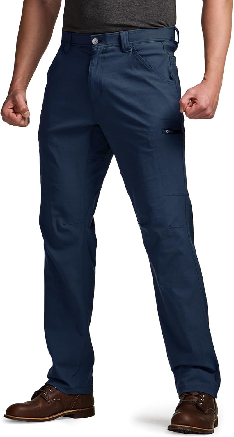 CQR Men's Vent Stretch Pants for Casual and Utility Use