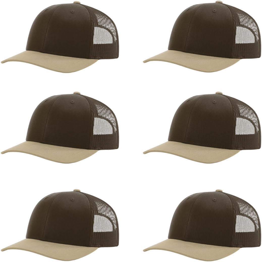 Richardson 112 Classic Six-Panel Adjustable Snapback Trucker Cap