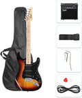 Full Size Electric Guitar for Beginner Music Lovers - Complete Kit