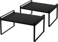 Nxconsu Stackable Cabinet Shelf Organizer Rack - Heavy Duty Space