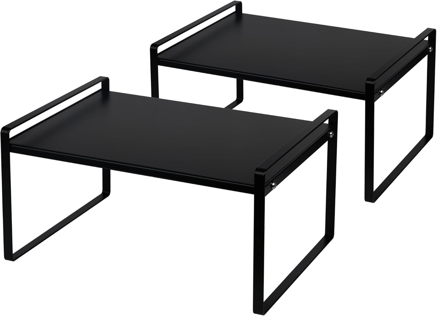 Nxconsu Stackable Shelf Organizer Rack for Kitchen Cabinet Use