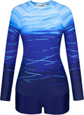 UV Protective Long Sleeve Rash Guard Swimsuit for Women by JASAMBAC