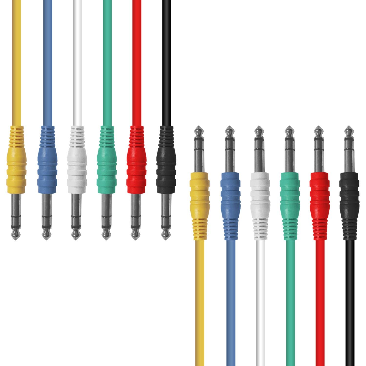AXA AxcessAbles 6-Pack Colorful Balanced Patch Cables - Studio Essential!